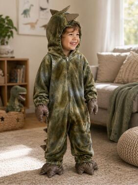 Princess Paradise Toddler dragon costume Full front zip Hood and tail 6-12 Month